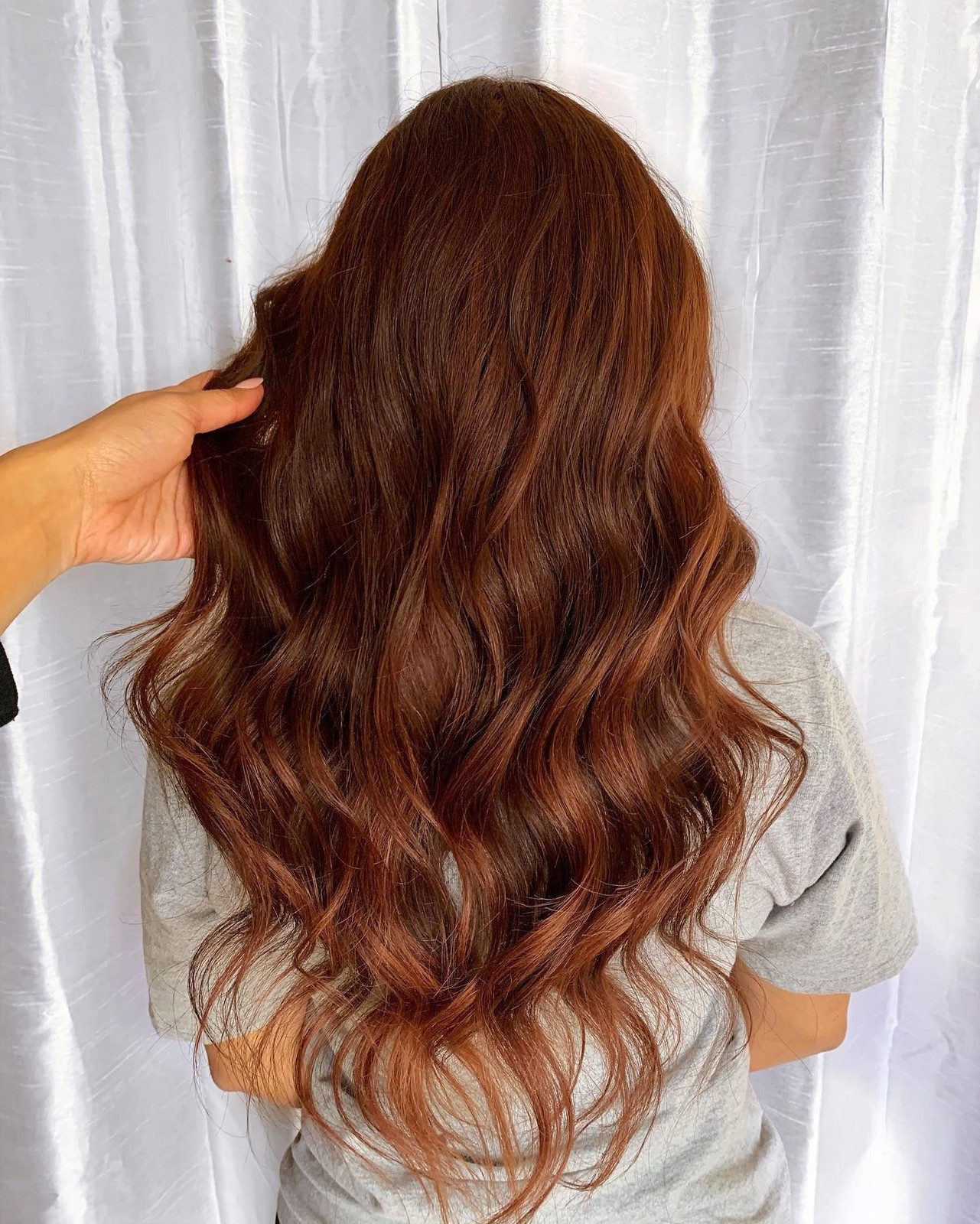 Uniform Dark Auburn Waves Uniform Dark Auburn Waves — Dark Auburn Hair