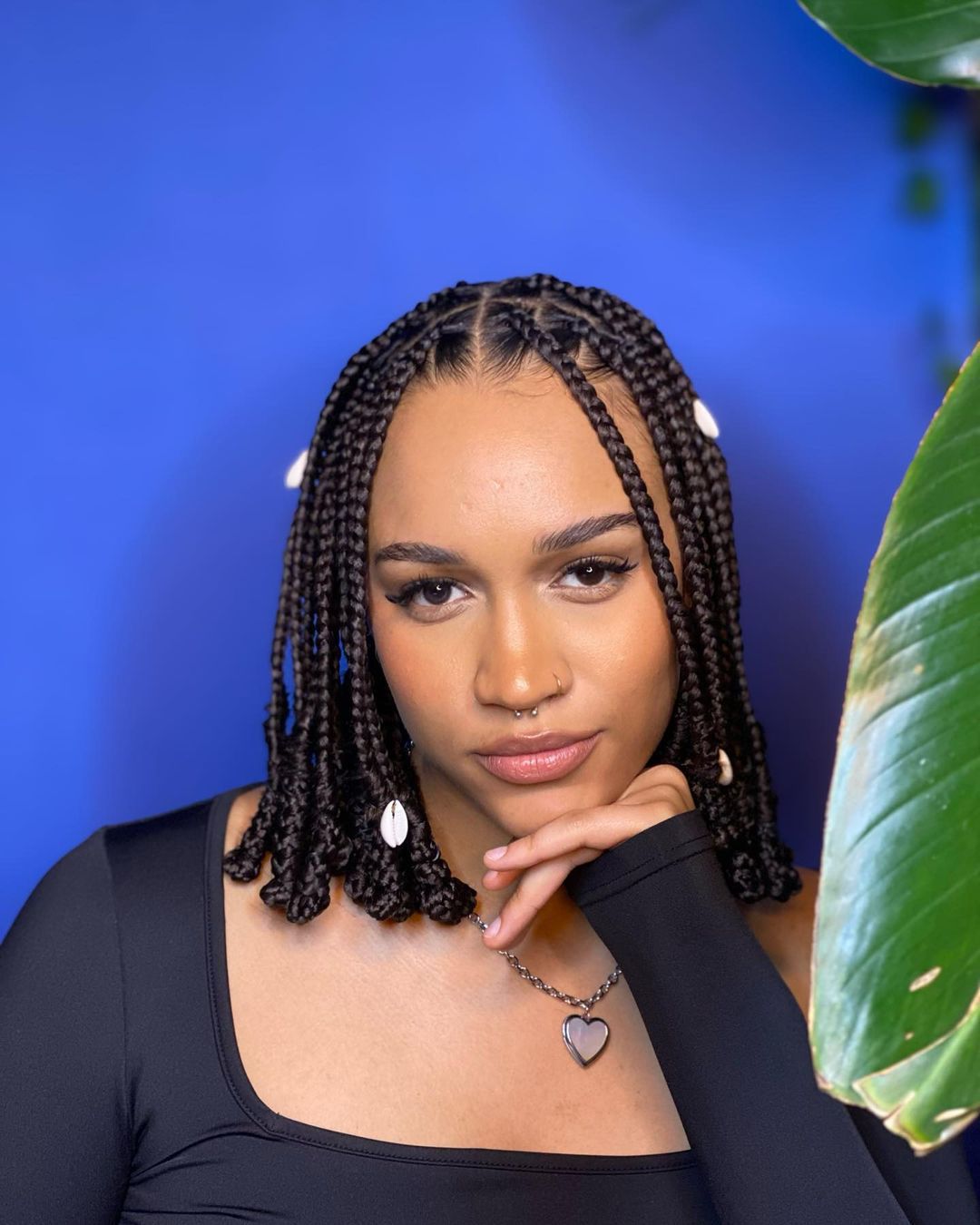 Bob with Box Braids and Beads Bob with Box Braids and Beads — Easy Braided Hairstyles