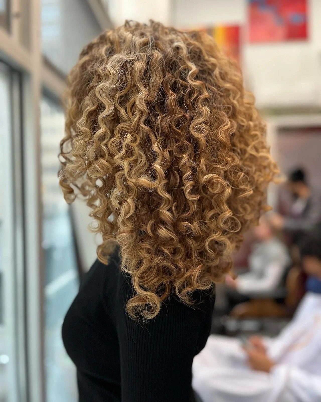 Collarbone Length Visual Idea Collarbone Length Visual Idea — Blonde Curly Hair