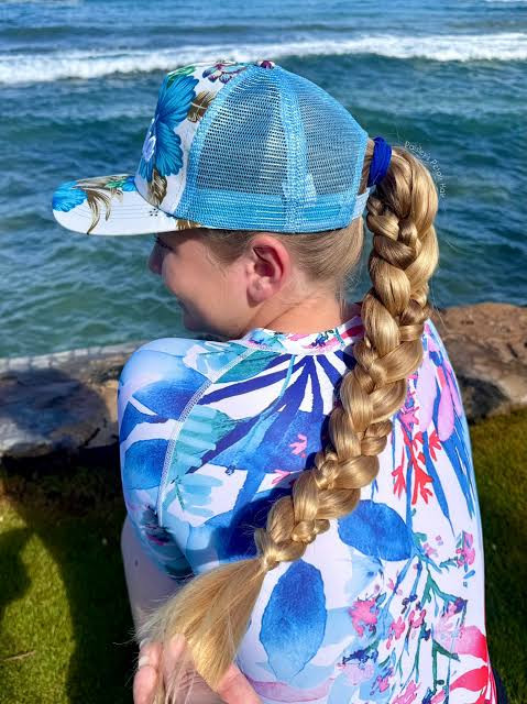 Mid-Back Thick Braid Mid-Back Thick Braid — Baseball Cap Hairstyles