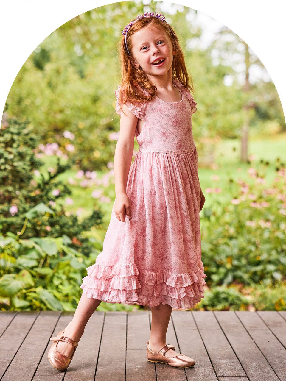 Pink Tulle Party Dress with Large Satin Bow Pink Tulle Party Dress with Large Satin Bow — Little Girl Dresses