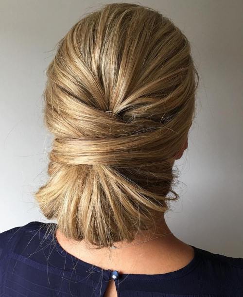 The Sophisticated Twisted Low Bun The Sophisticated Twisted Low Bun — Work Hairstyles