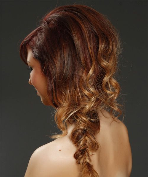 Two-Tone Fishtail Braid with Side Bang — Two Tone Braids