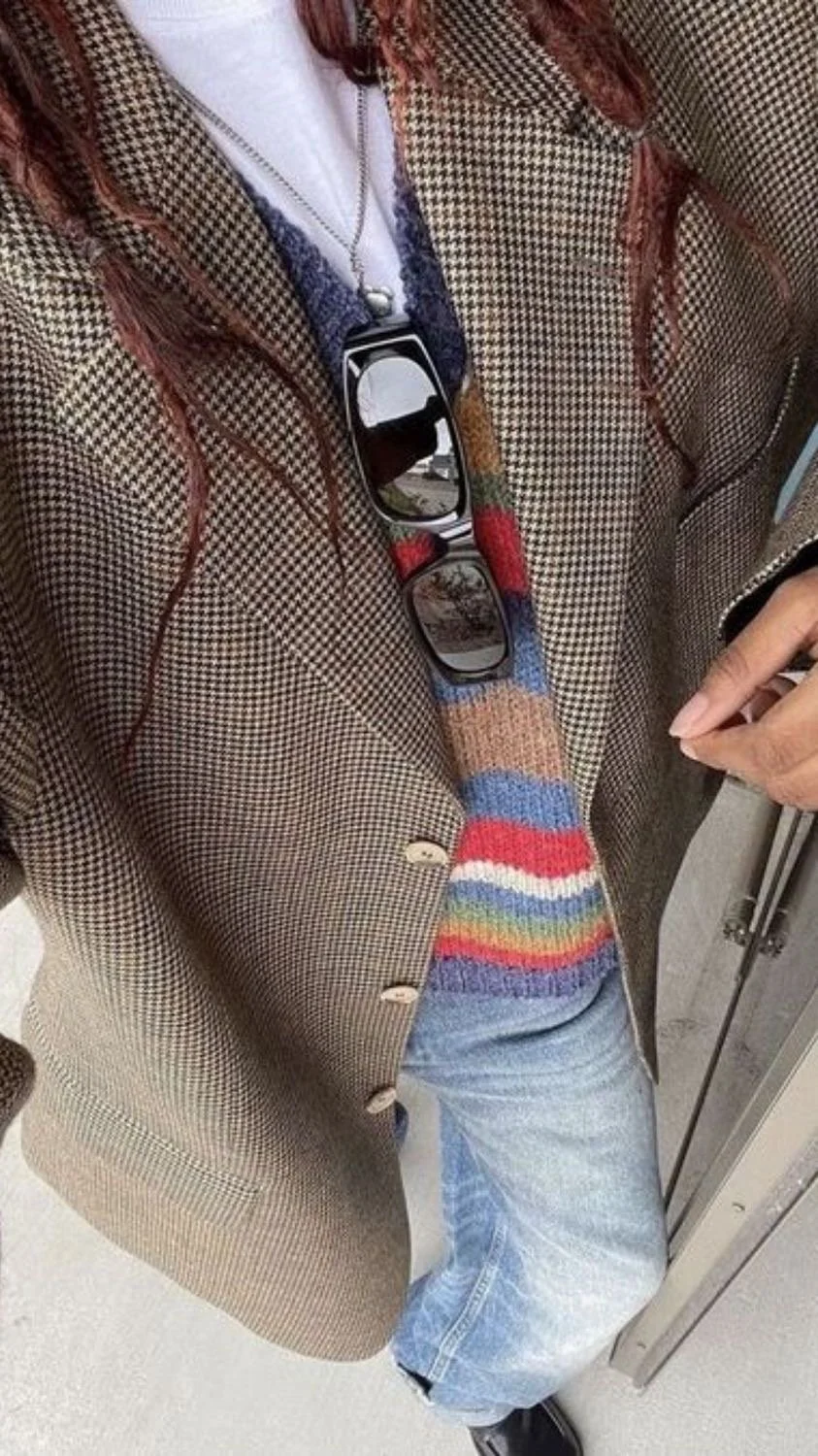Houndstooth Coat, Argyle Vest, and Pleated Skirt Houndstooth Coat, Argyle Vest, and Pleated Skirt — Eclectic Grandpa Outfits
