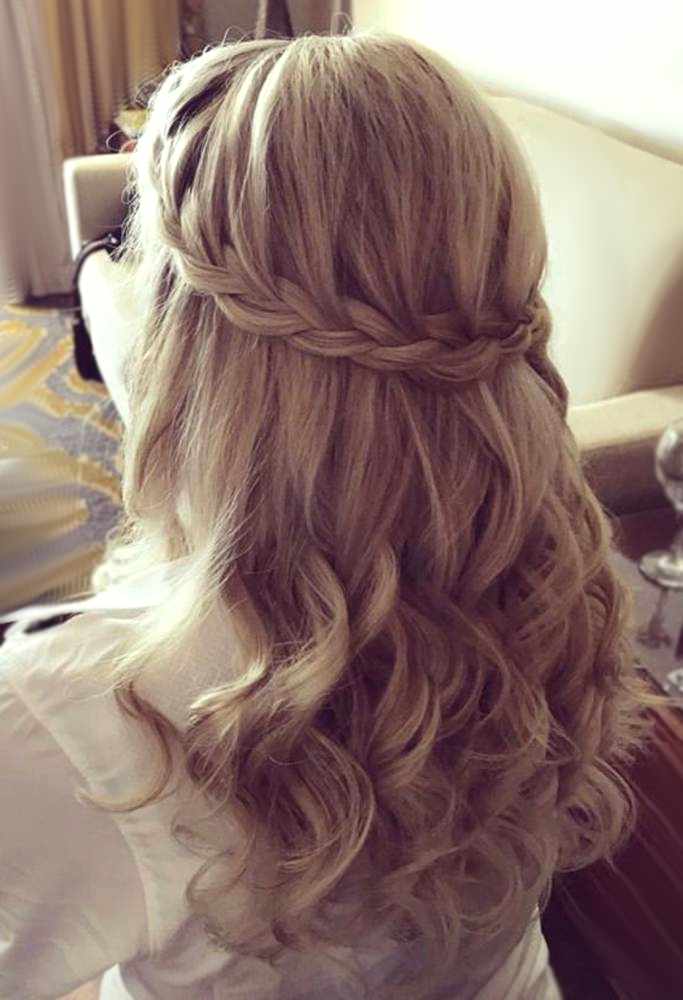 Ash Blonde Central Waterfall Braid