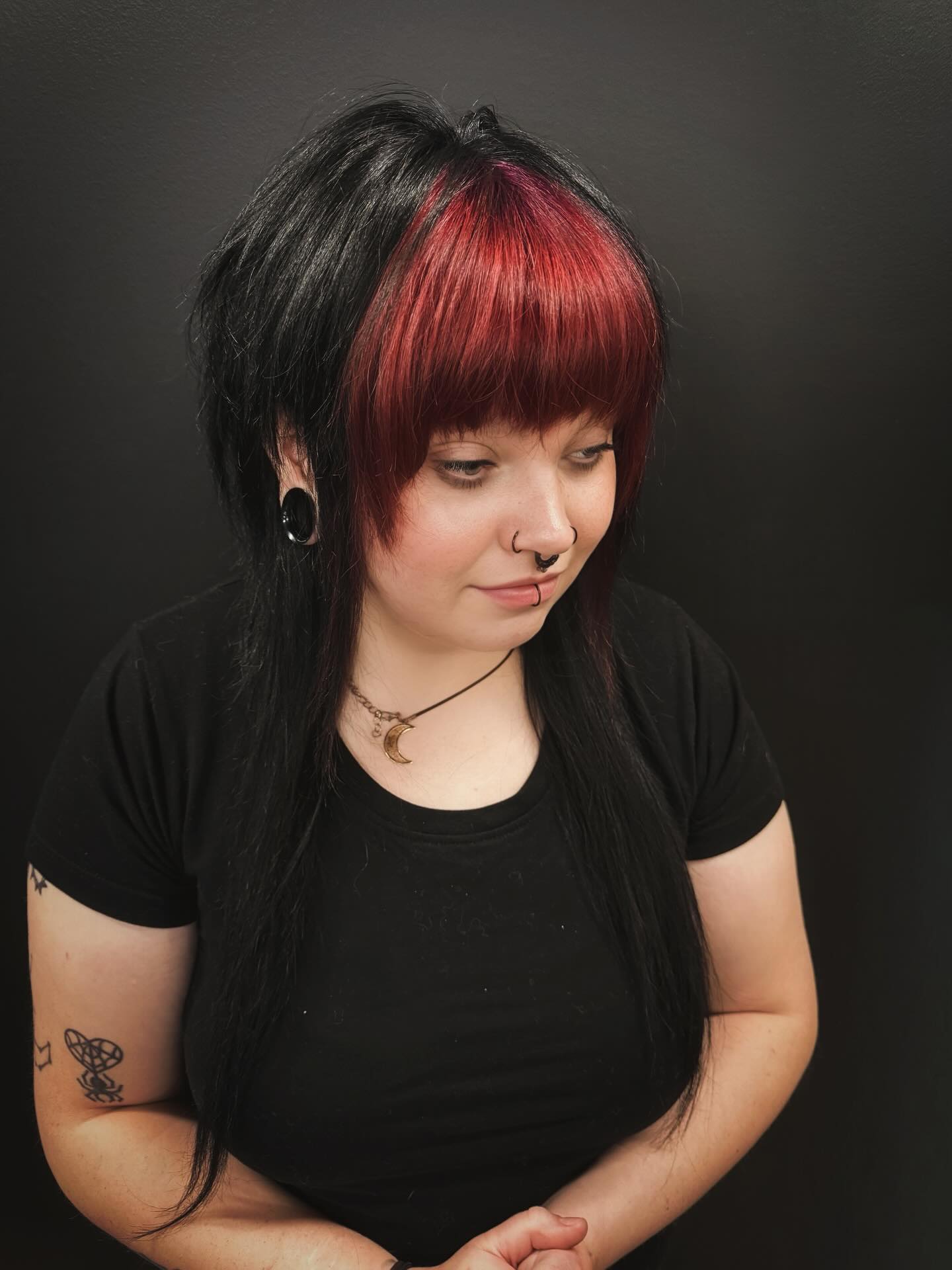 Dark Brown Braids With Black Ribbon Dark Brown Braids With Black Ribbon — Goth Hairstyles
