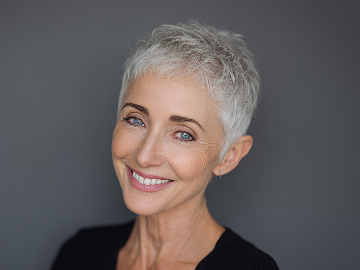 Very Short Platinum Pixie Very Short Platinum Pixie — Pixie Cut for Women Over 50