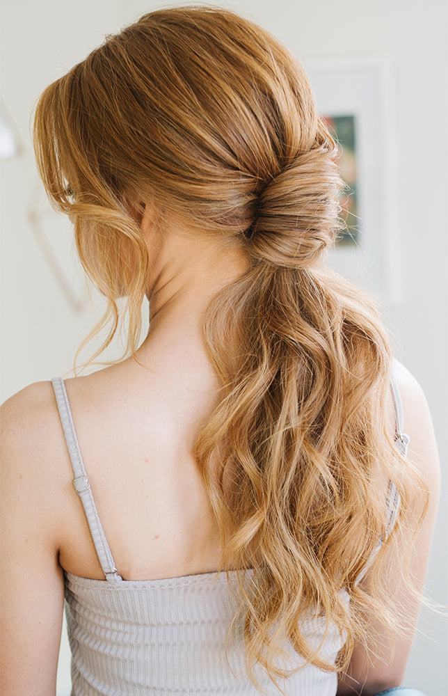 Honey Blonde French Twist Ponytail Base Honey Blonde French Twist Ponytail Base