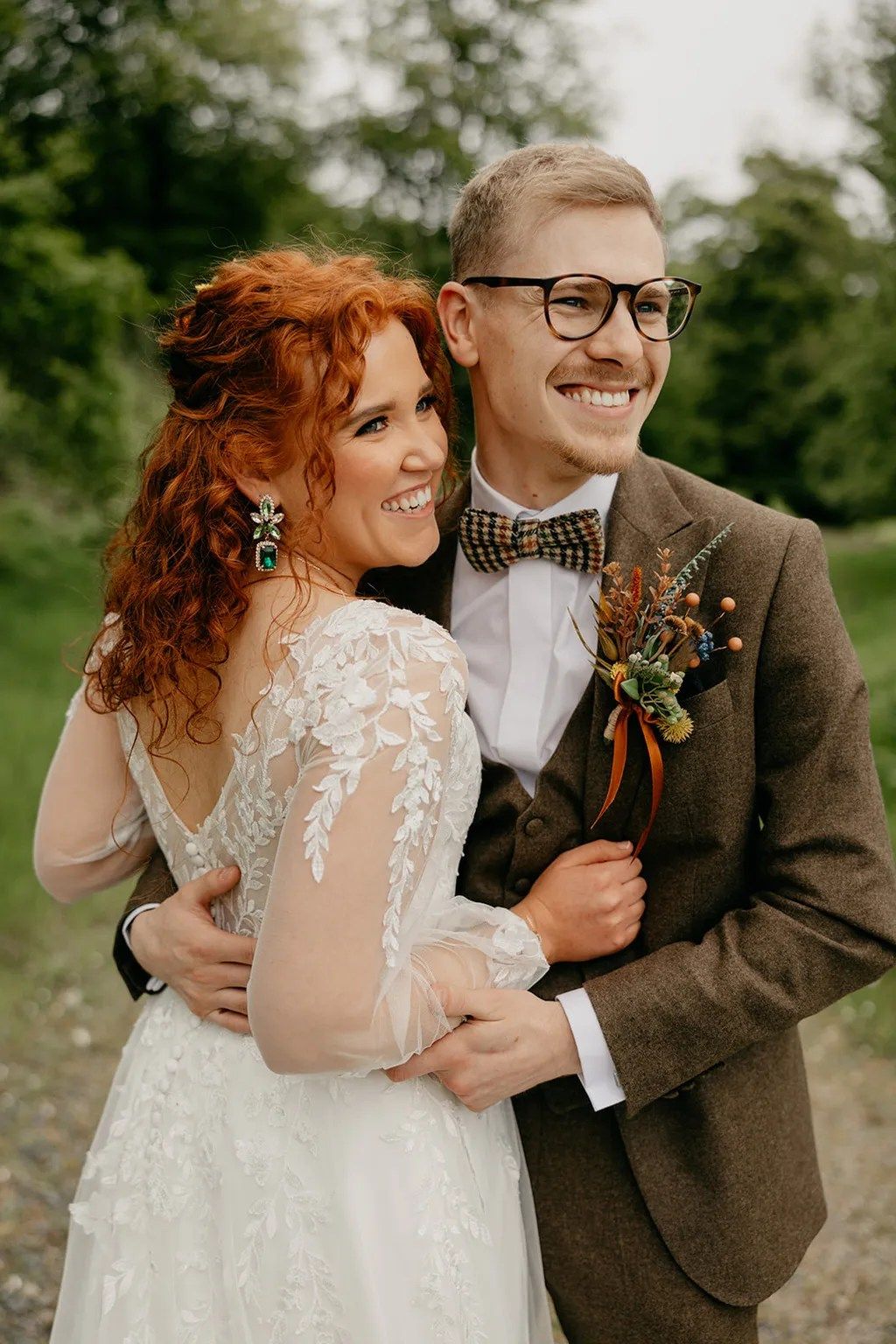 Vibrant Red Curly Half Up Hair Vibrant Red Curly Half Up Hair — Half Up Half Down Wedding Hair