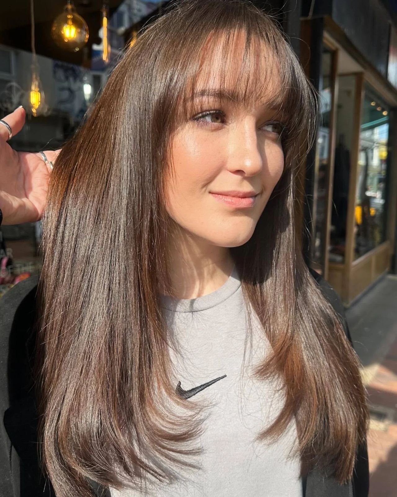 Long Hair With Face-Framing Bangs Long Hair With Face-Framing Bangs — Haircuts with Bangs