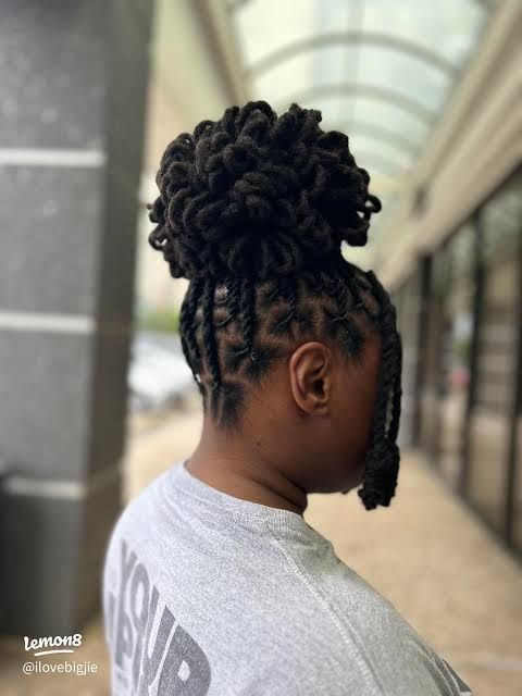 Textured Locs Flower Bloom Updo — Loc Petals