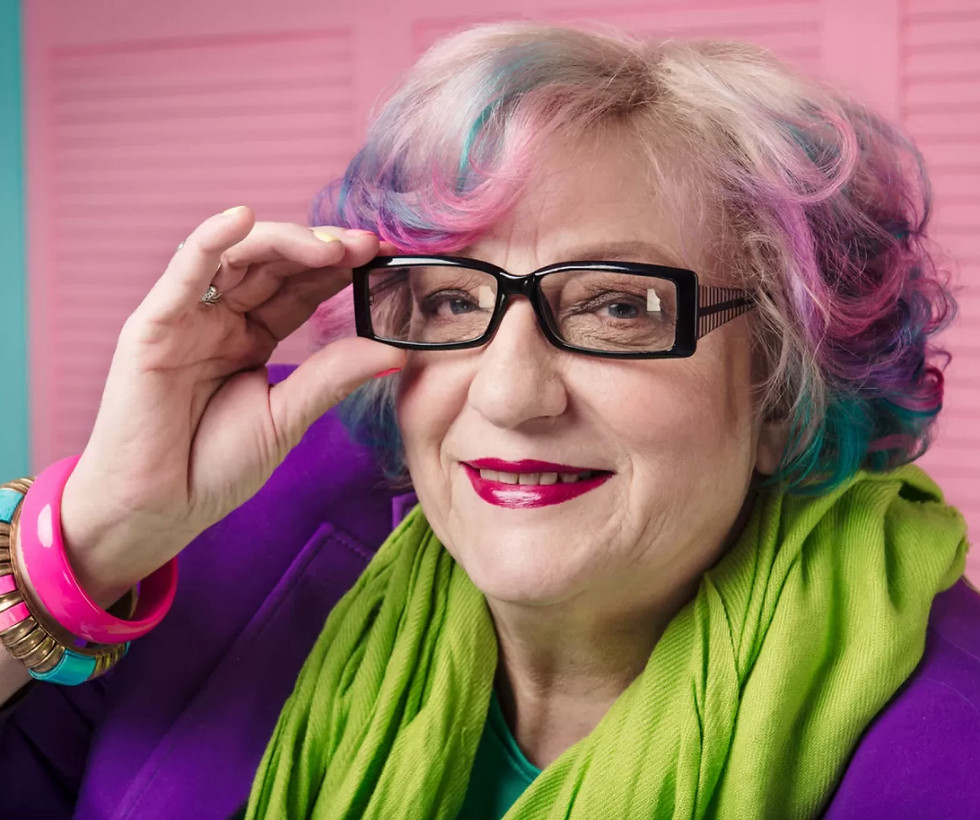 Playful Multi-Colored Streaks Playful Multi-Colored Streaks — Hair Color for Older Women