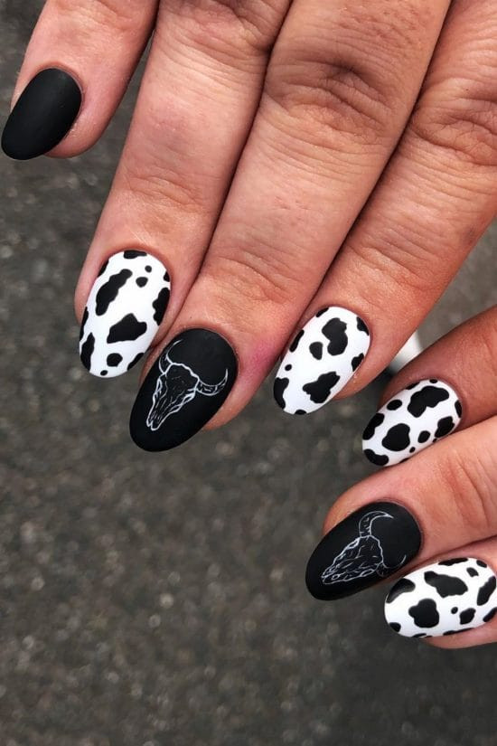 Matte Visual Idea — Country Concert Nails