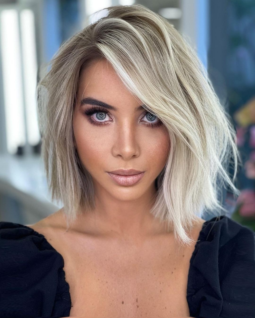 Chin Visual Idea — Short Blonde Hair