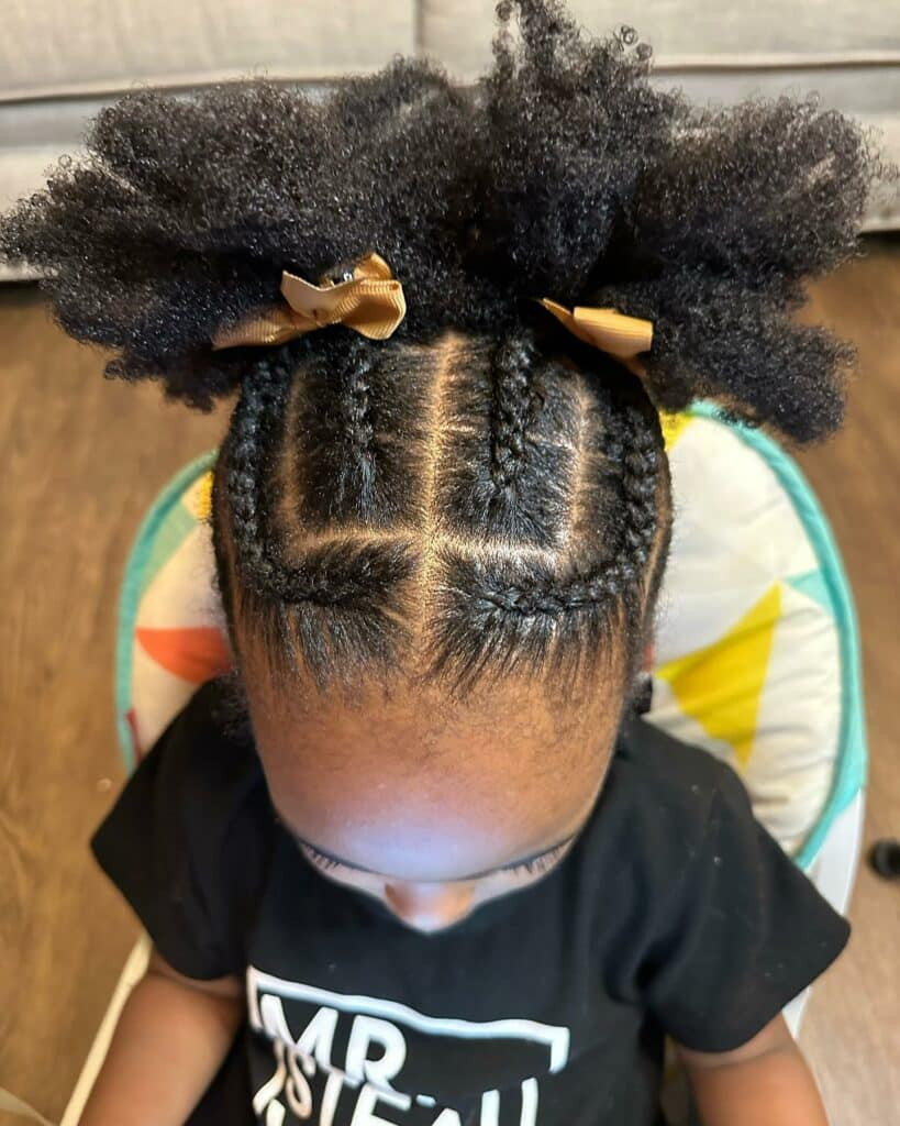 Visual Idea — Kids Braids with Beads