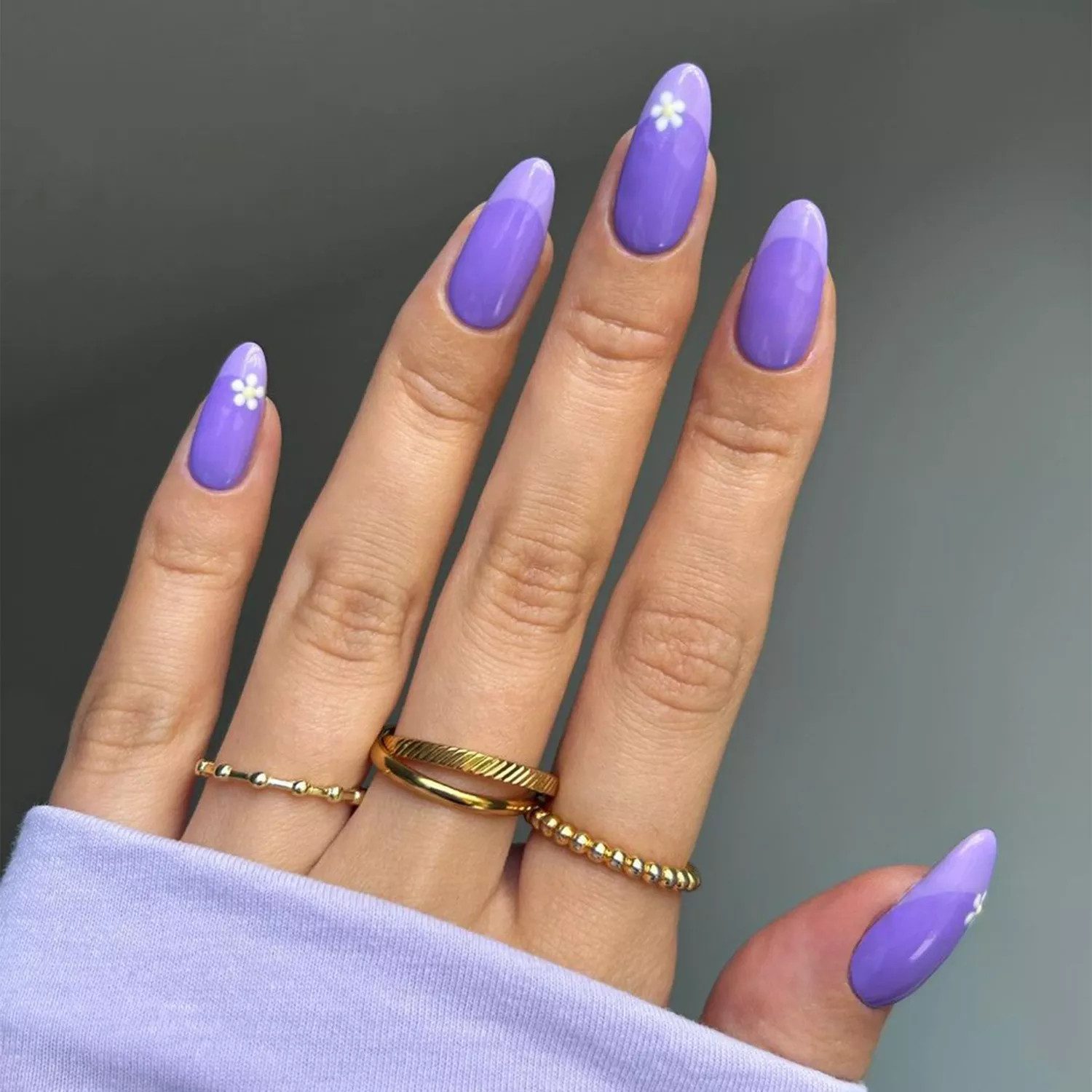 10 Two-Tone French Nail Ideas That Put a Colorful Spin on the Minimalist Mani