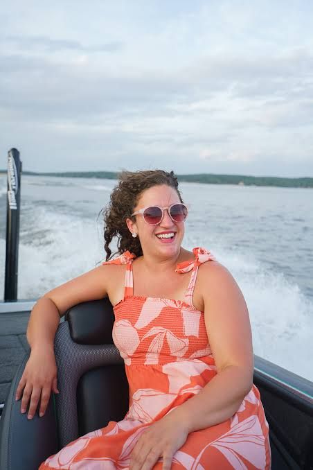 Patterned Sleeveless Dress for a Fun Boat Ride Patterned Sleeveless Dress for a Fun Boat Ride — Boat Outfits