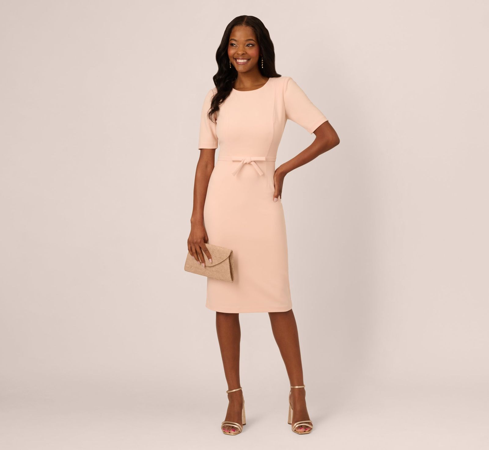 Sheath Dress with Waist Detail for a Defined Silhouette — Outfits for Short Torso