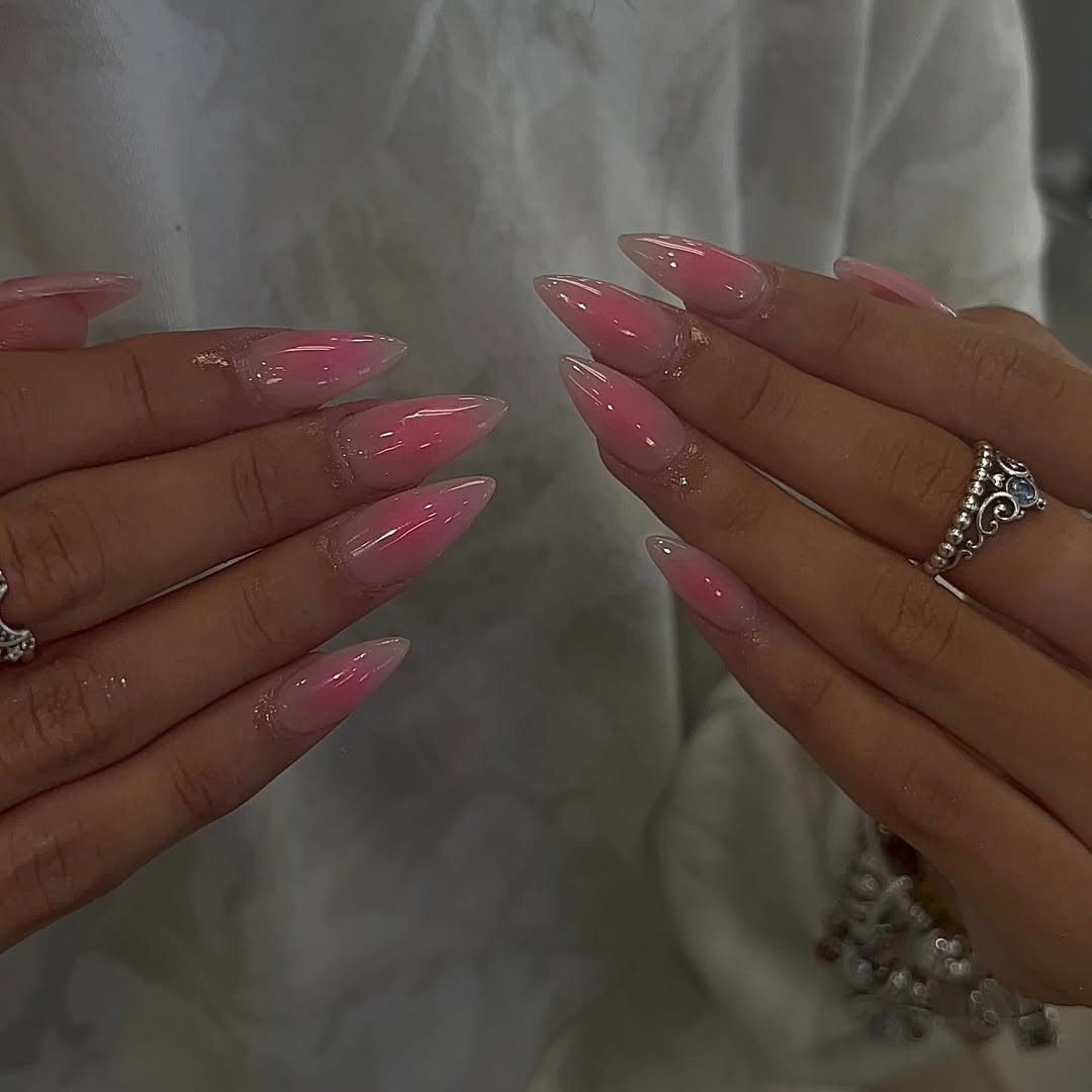 Subtle Glitter Accents Visual Idea — Miami Nails