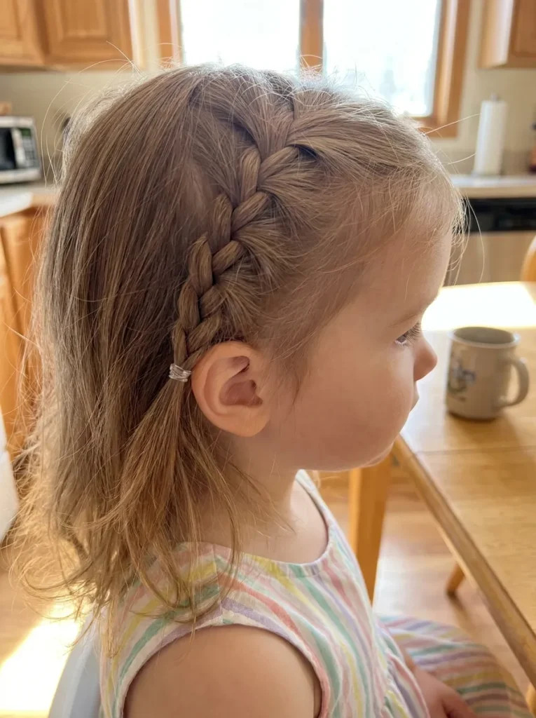 Single Dutch Braid on Fine Hair — Toddler Braids