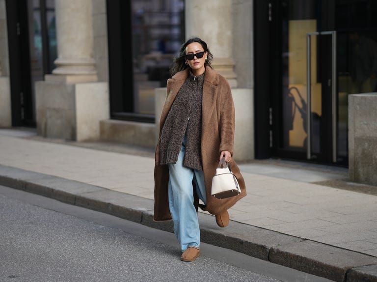 Cozy Faux Fur Coat with Wide-Leg Jeans Cozy Faux Fur Coat with Wide-Leg Jeans — Coach Bag Outfits