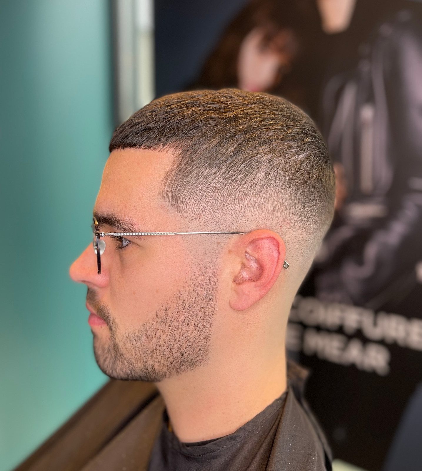 Dark Brown Visual Idea — Buzz Cut for Men