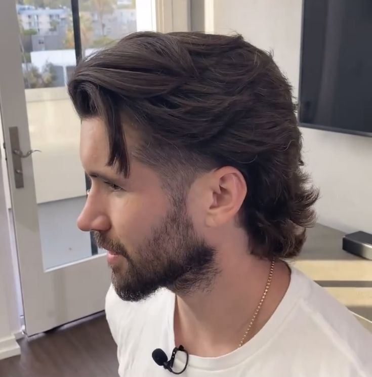 Dark Brown Visual Idea Dark Brown Visual Idea — Wolf Cut Men