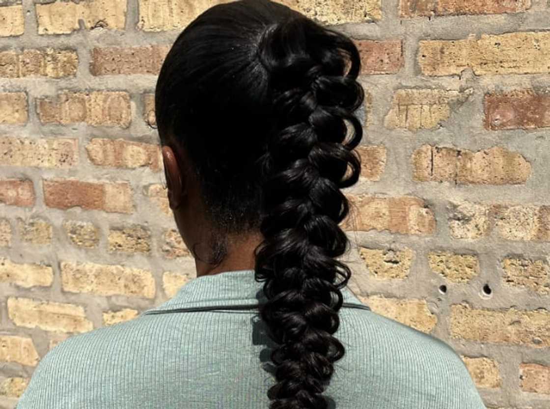Chunky Braided Ponytail Chunky Braided Ponytail — Braided Ponytail for Black Women