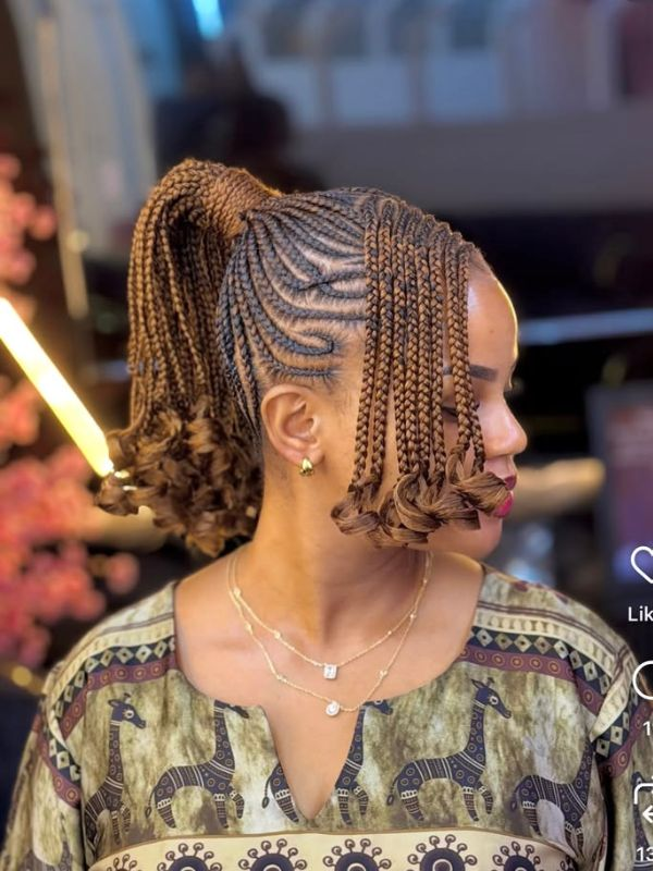 Brown Visual Idea Brown Visual Idea — Braids for Short Hair
