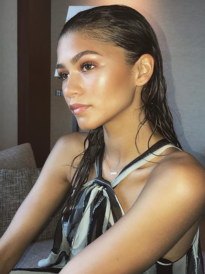 Fine Straight Mid-Back Wet Look — Wet Look Hairstyles