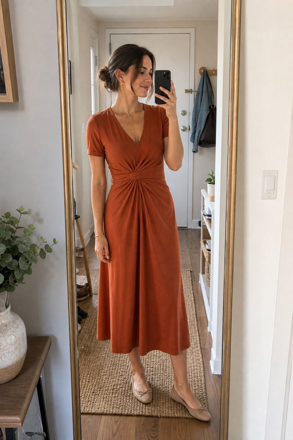 Red Lace Maxi Dress with Denim Jacket for Casual Events Red Lace Maxi Dress with Denim Jacket for Casual Events — Hostess Outfits