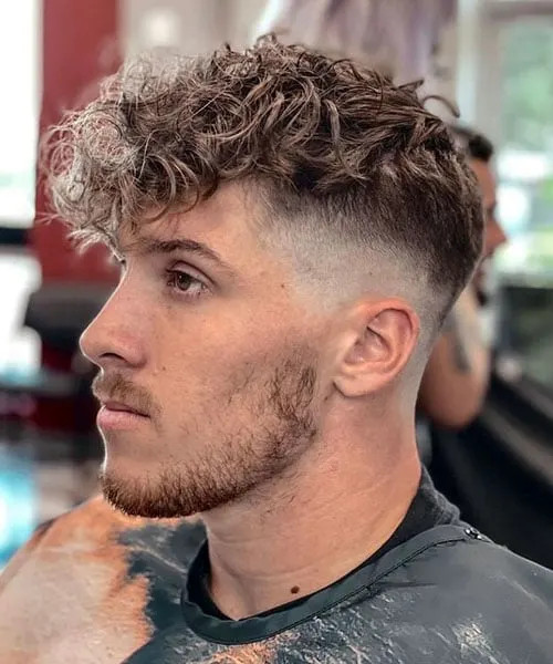 Textured Crop With Swept Top Textured Crop With Swept Top — Broccoli Haircut