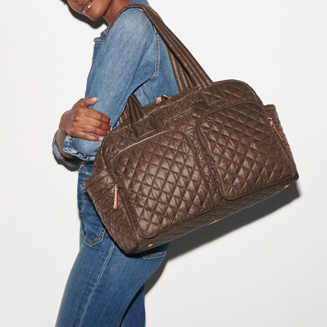 Quilted Nylon Weekender for Casual Getaways — Weekender Bags