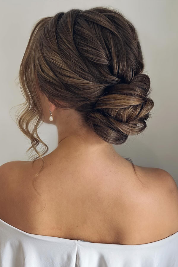 Intricate Twisted Chignon With Balayage Intricate Twisted Chignon With Balayage
