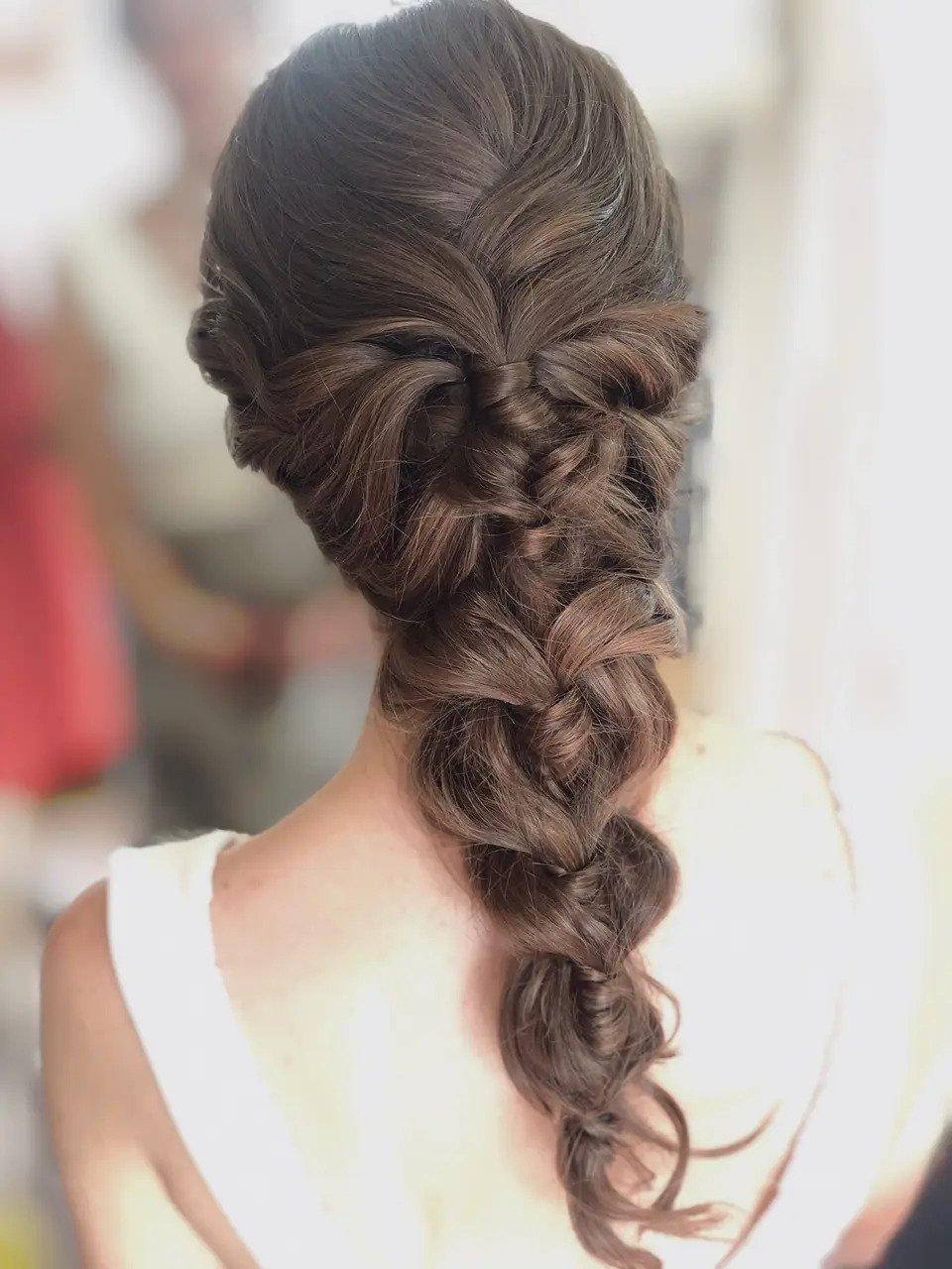Shoulder Visual Idea — Braids for Wedding