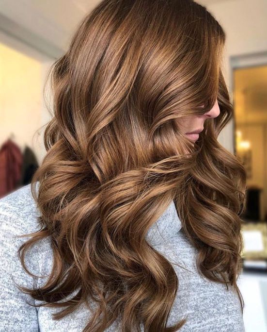 Voluminous Warm Medium Brown Blowout Voluminous Warm Medium Brown Blowout — Natural Hair Colors