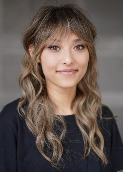 Shoulder Length Mullet With Choppy Bangs Shoulder Length Mullet With Choppy Bangs — Bangs for Thin Hair