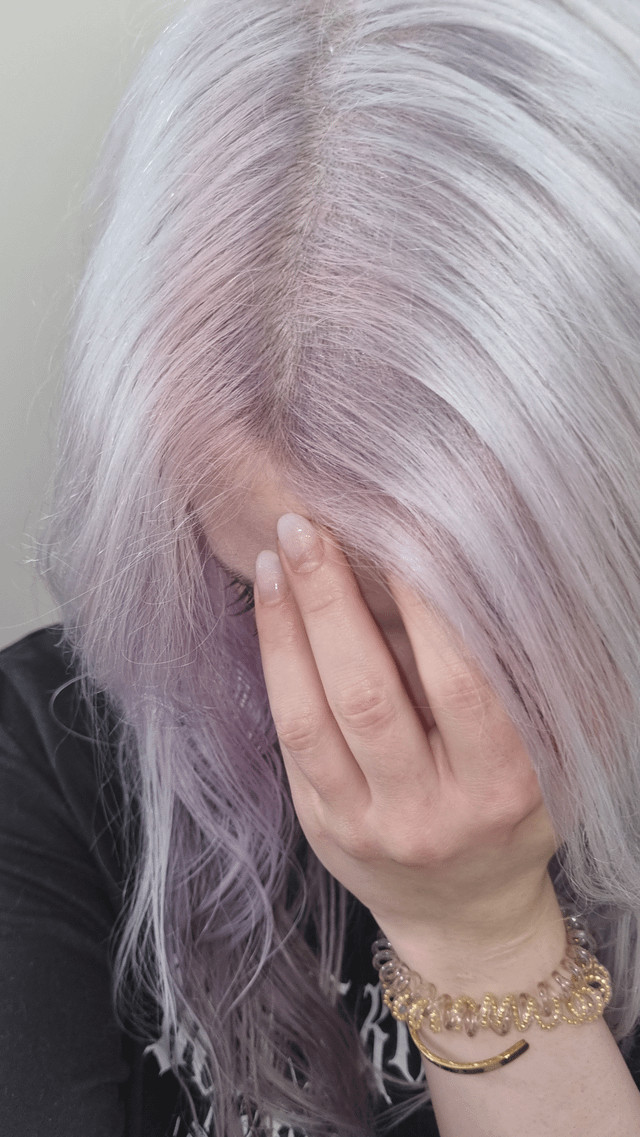 Soft Lilac With Natural Lighter Roots — Lilac Hair