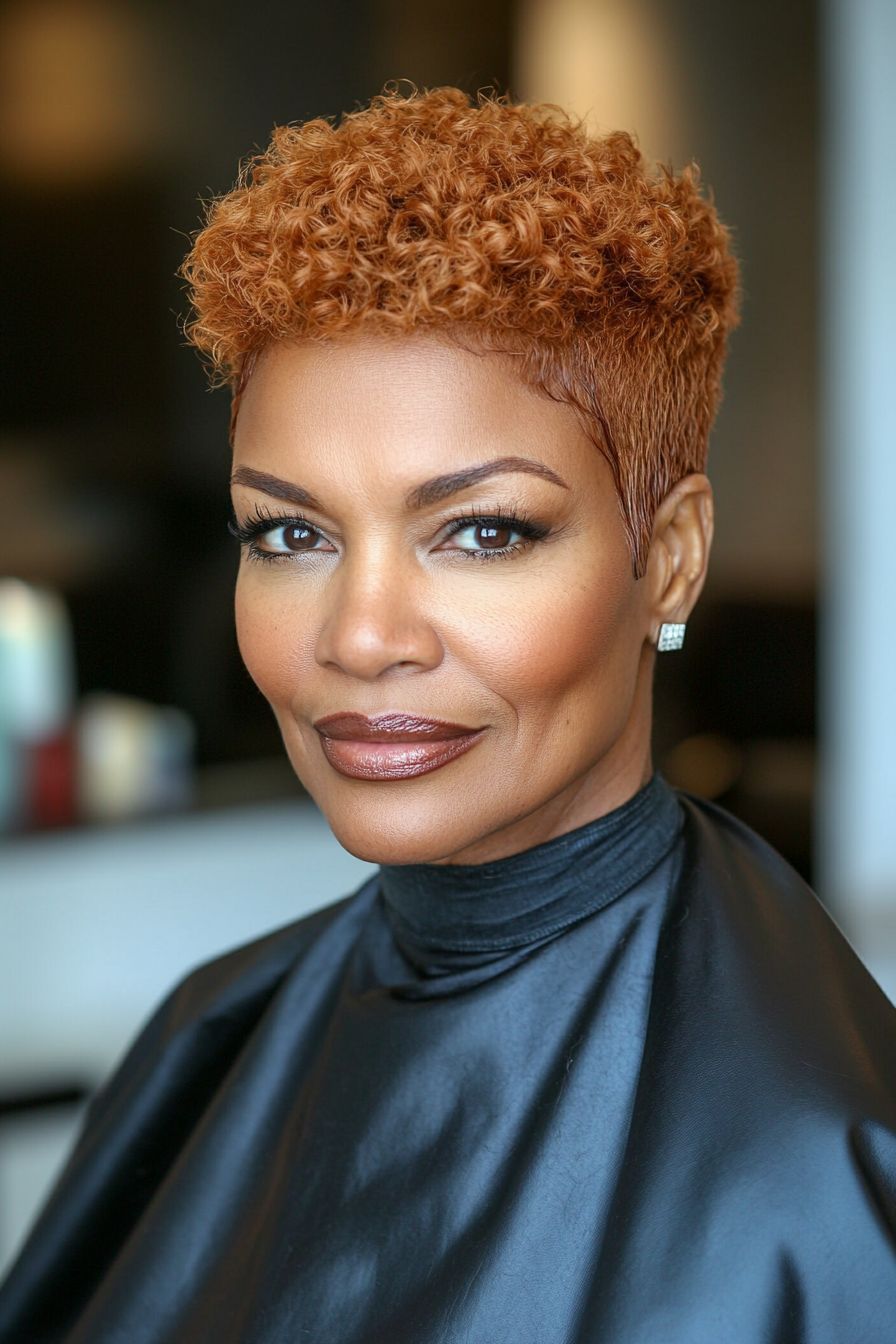 Voluminous Copper Pixie Voluminous Copper Pixie — Pixie Cut for Women Over 60