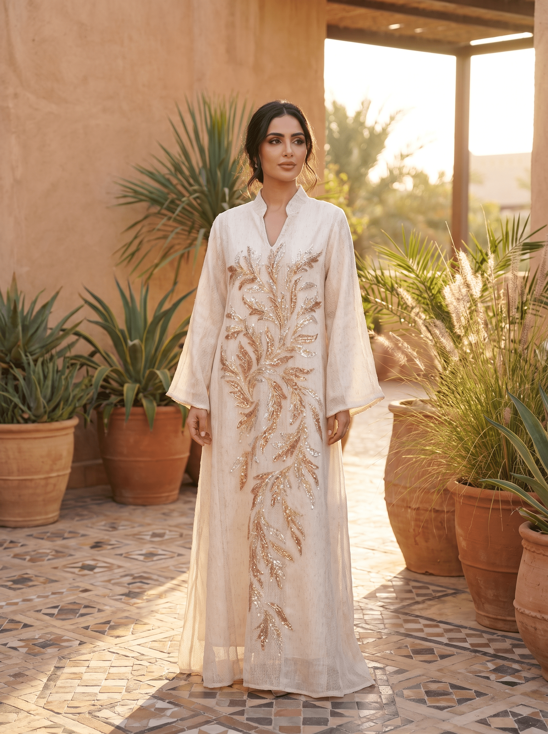 Embroidered Kaftan Maxi Dress for Resort Chic Embroidered Kaftan Maxi Dress for Resort Chic — Maxi Dresses
