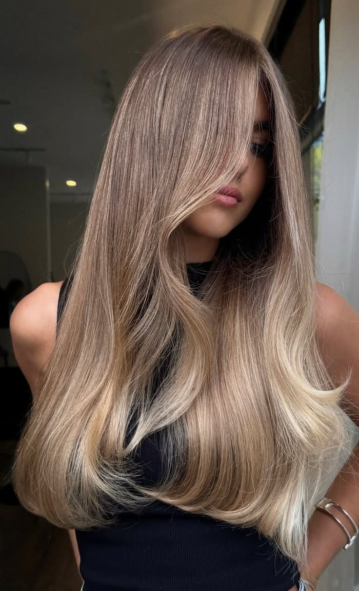 Cool Sand Blonde Balayage Cool Sand Blonde Balayage — Sandy Blonde