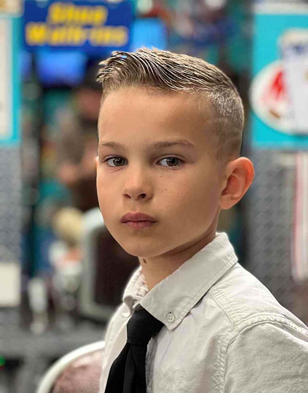 Classic Quiff With Faded Sides — Toddler Boy Haircuts