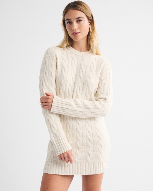 Chunky Knit Mini Dress for Casual Chic — Dresses for Short Women