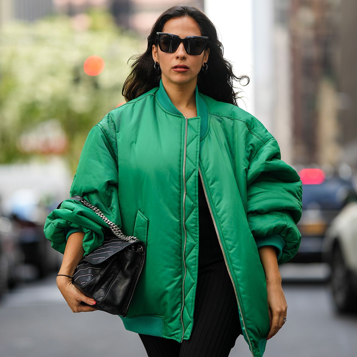 Bright Green Quilted Bomber for a Pop of Color Bright Green Quilted Bomber for a Pop of Color — Bomber Jackets