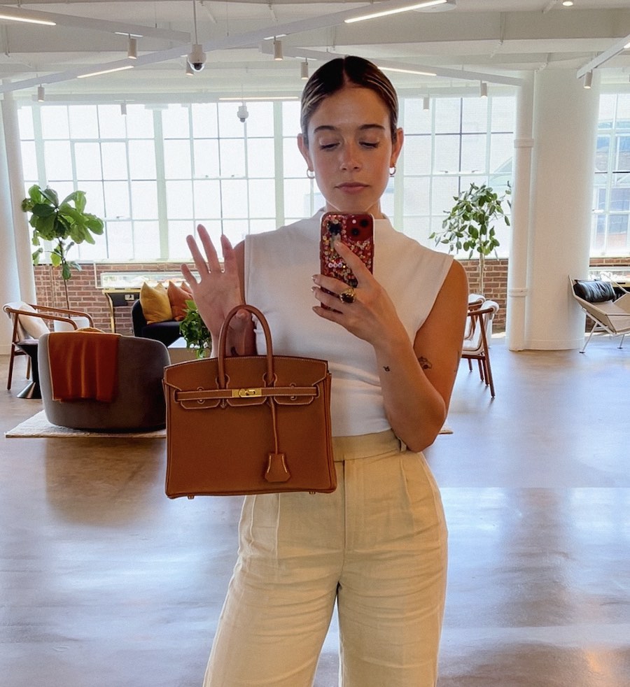 Tan Top-Handle Bag for Relaxed Sophistication — Designer Bags