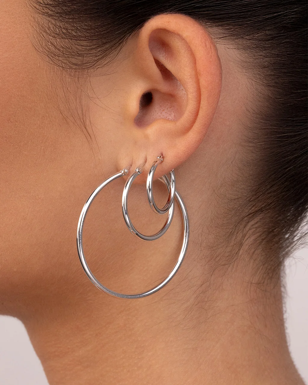 Varied Sized Silver Hoop Earrings Varied Sized Silver Hoop Earrings — Silver Jewelry