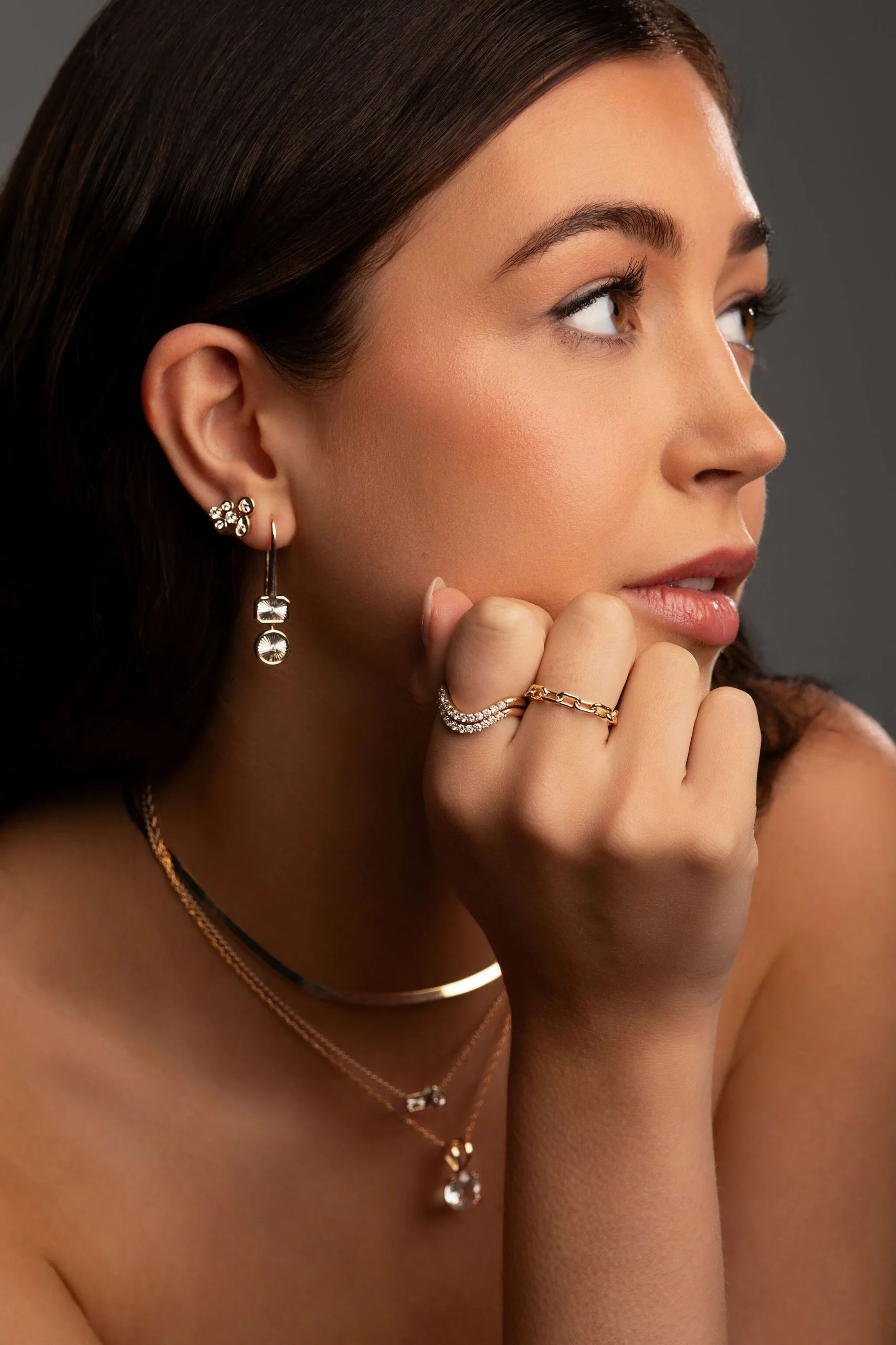 Layered Necklaces and Drop Earrings for Evening Elegance Layered Necklaces and Drop Earrings for Evening Elegance — Silver Jewelry