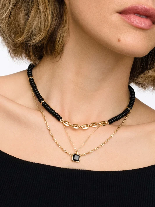 Casual Evening Outfit Idea Casual Evening Outfit Idea — Layered Necklaces