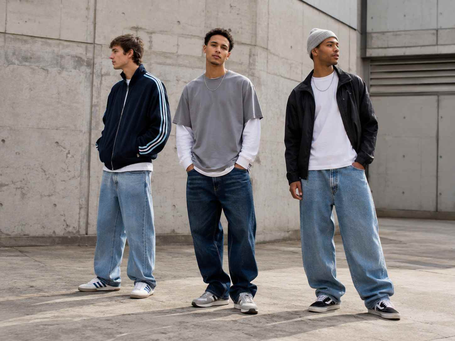 Baggy Jeans and Layered Long Sleeves: Y2K Foundation Baggy Jeans and Layered Long Sleeves: Y2K Foundation — Y2K Outfits for Men