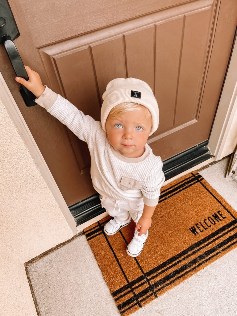 Waffle Knit Set for Cozy Everyday Wear Toddler Boy Outfits
